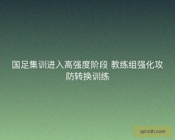 国足集训进入高强度阶段 教练组强化攻防转换训练